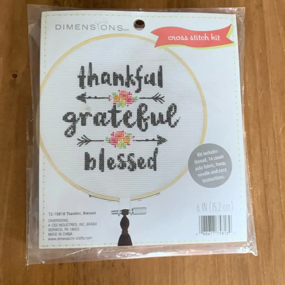 Bucilla Mary Engelbreit and Dimensions Small Cross Stitch Kits Set of 2 NIP